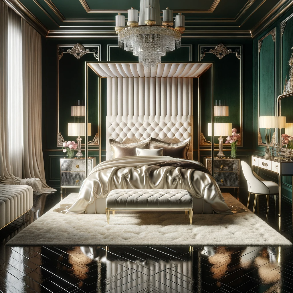 Hollywood Regency / Glam — Yataq otağı 4