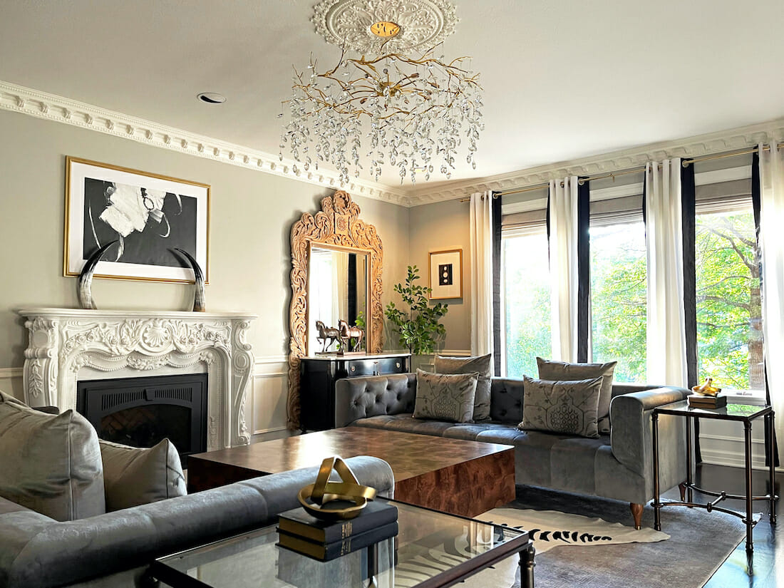 Hollywood Regency / Glam — Qonaq otağı 7