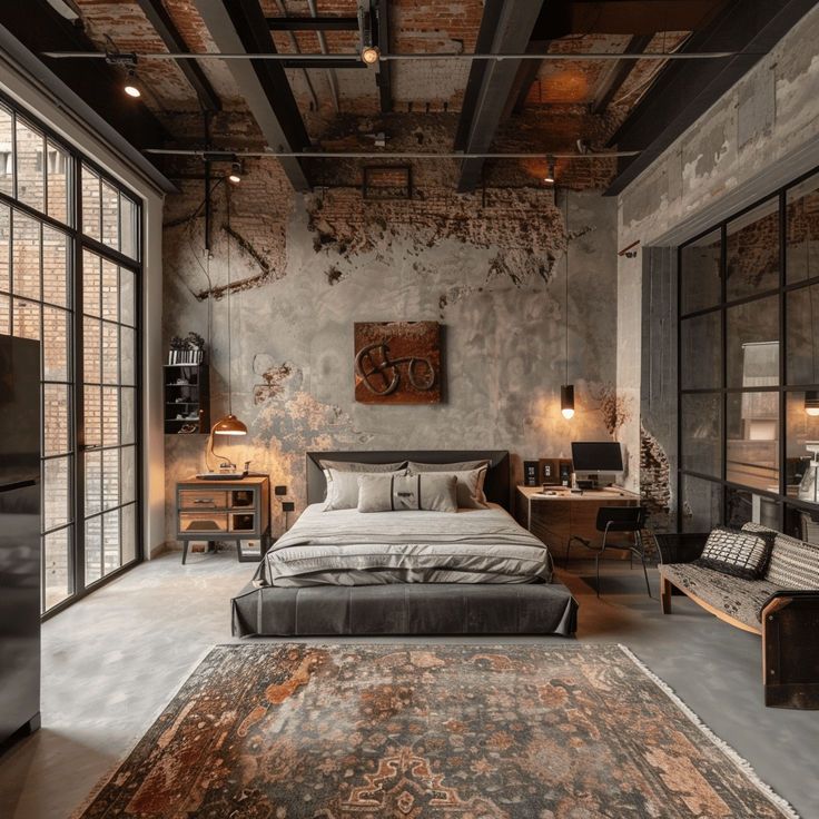 Sənaye / Loft — Yataq otağı 9