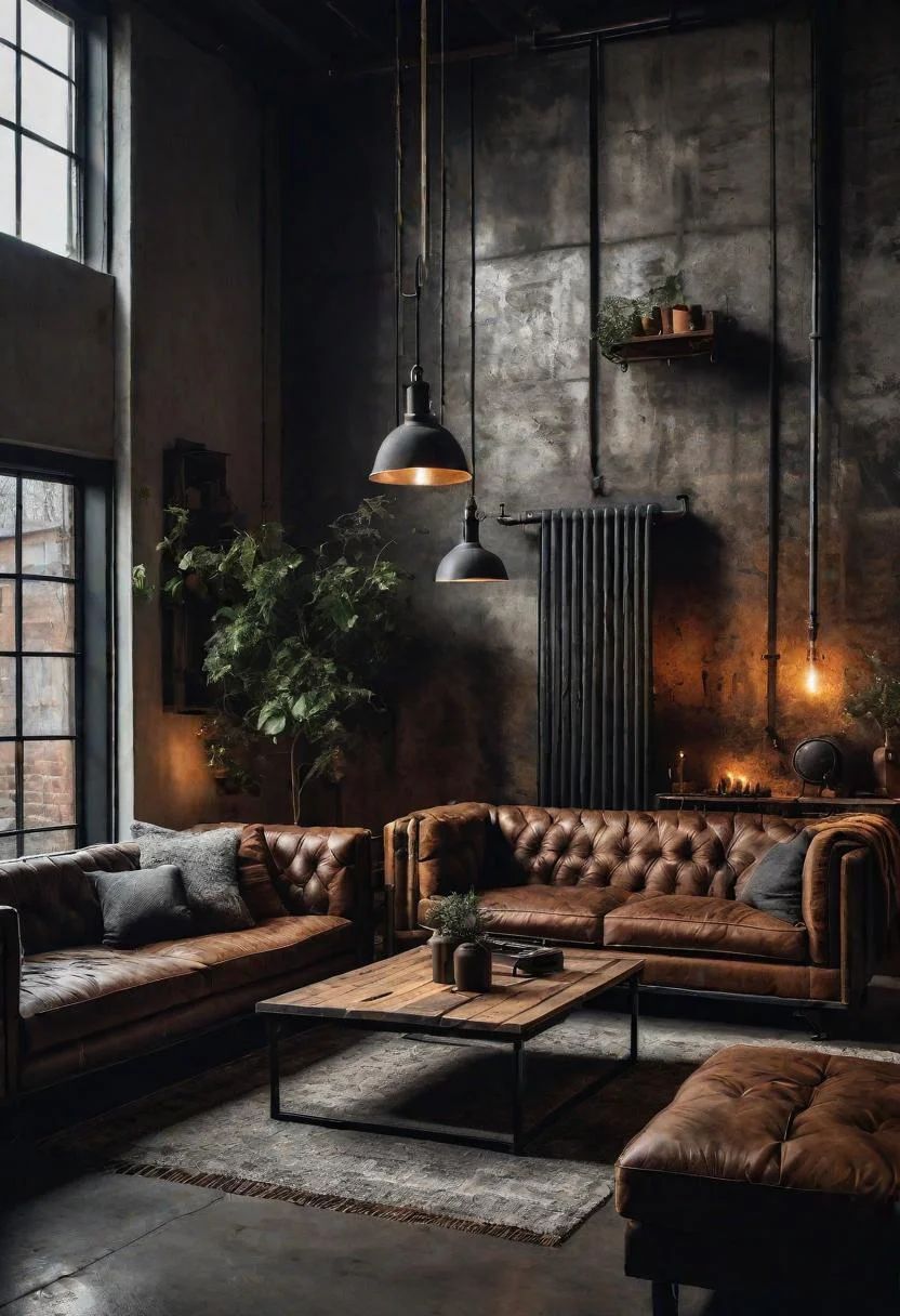 Sənaye / Loft — Qonaq otağı 10